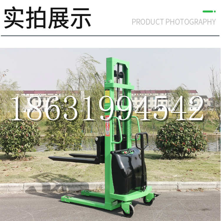 雁山区电动叉车堆高车液压铲车电瓶1吨2吨站驾步行式小型全自动叉车